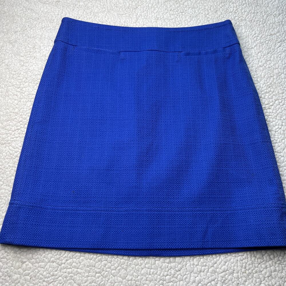 Talbots Bright Blue Pencil Skirt Size 4